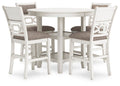 Erinberg Counter Height Dining Table and 4 Barstools (Set of 5)