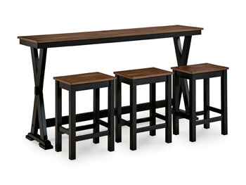 Wildenauer Counter Height Dining Table and 3 Barstools Set