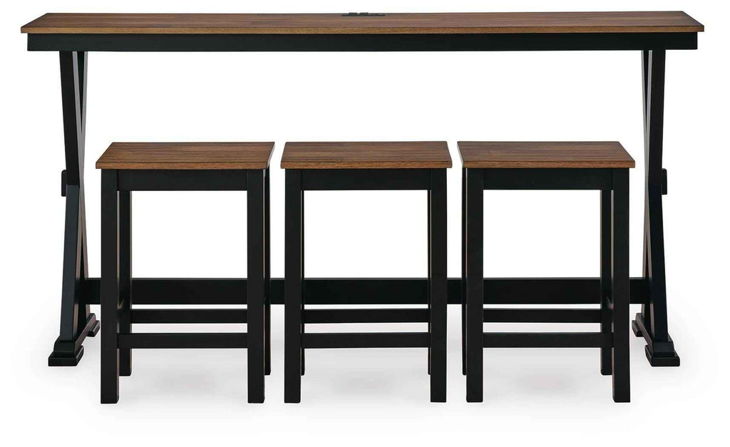 Wildenauer Counter Height Dining Table and 3 Barstools Set