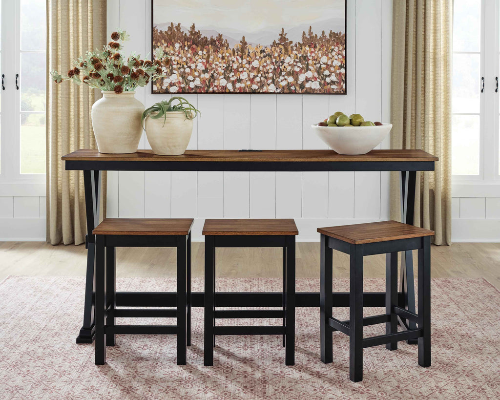 Wildenauer Counter Height Dining Table and 3 Barstools Set