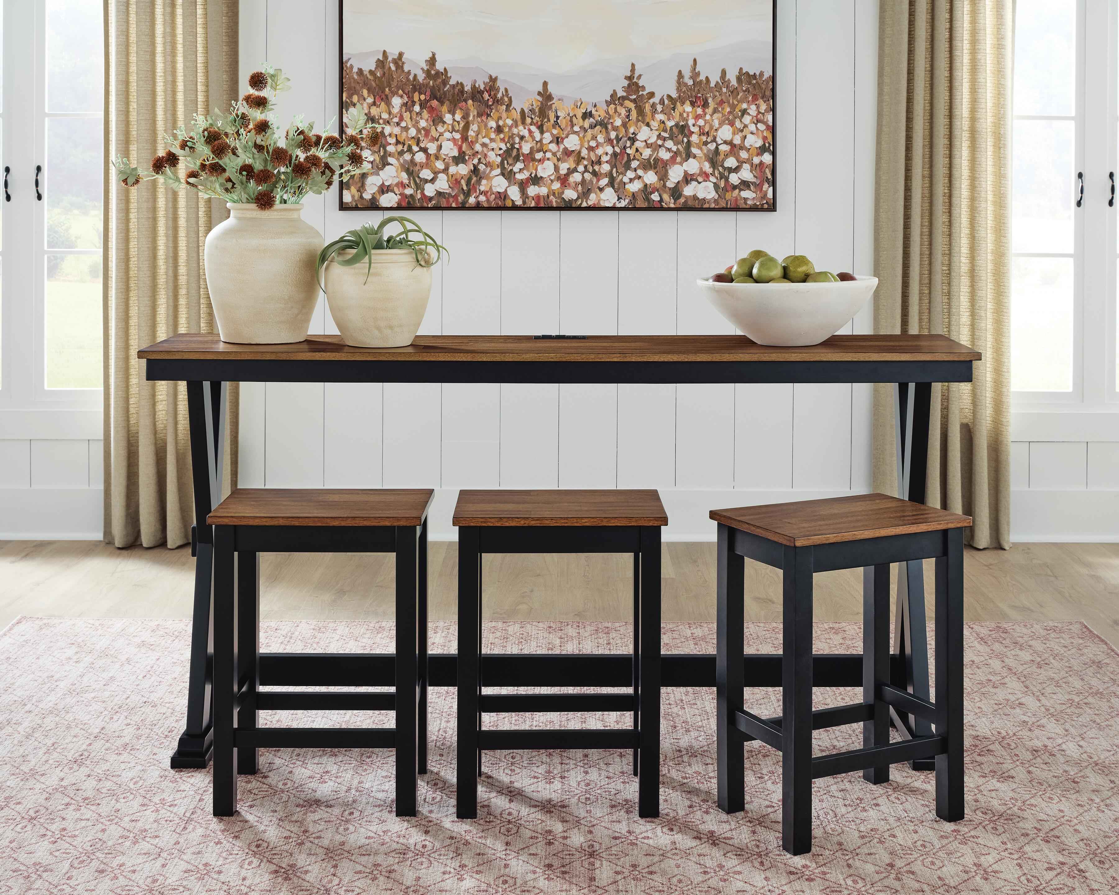 Wildenauer Counter Height Dining Table and 3 Barstools Set