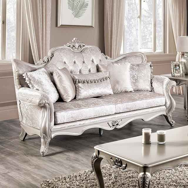 Acapulco White & Espresso Sofa