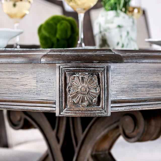 ARCADIA Rustic Natural Tone, Ivory Dining Table