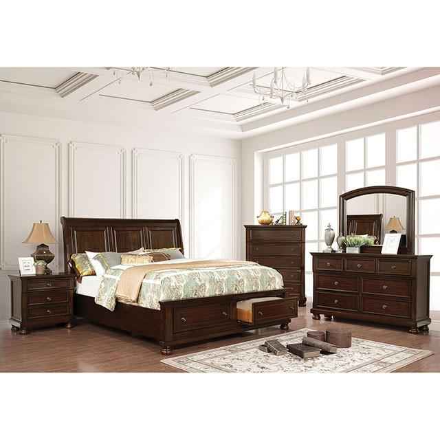 Castor Brown Cherry Queen, E.King, & Cal.King Bed
