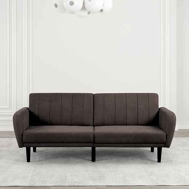Aristide Futon Sofa Grey & Brown