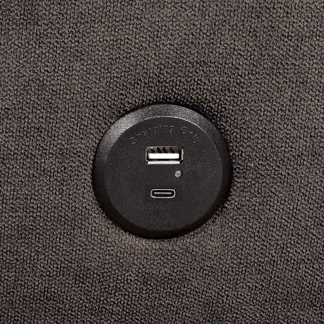 Aristide Futon Sofa Grey & Brown