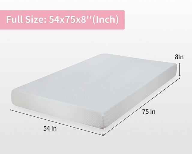 Artemisia 8" Memory Foam Mattress White