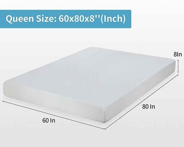 Artemisia 8" Memory Foam Mattress White