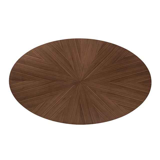 Ebikon 5 Pc Dining Table Set Walnut