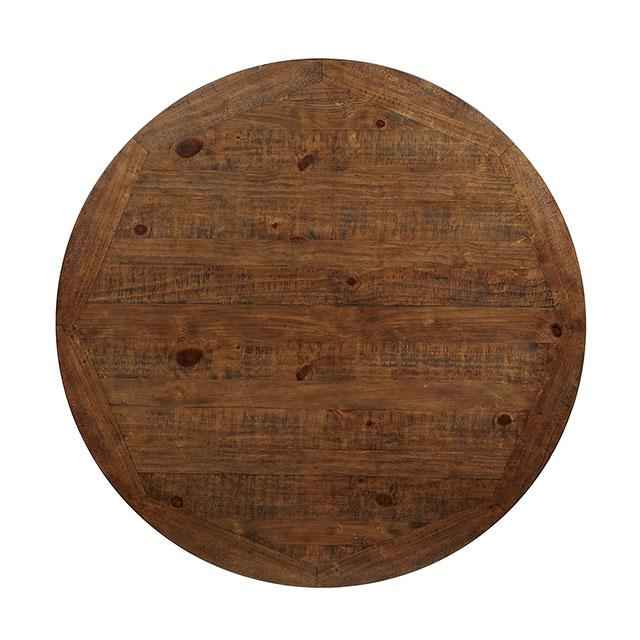 Auletta Transitional Round Dining Table