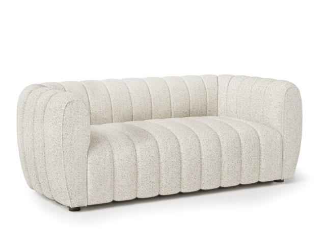 AVERSA Loveseat, Black, Gray, & White