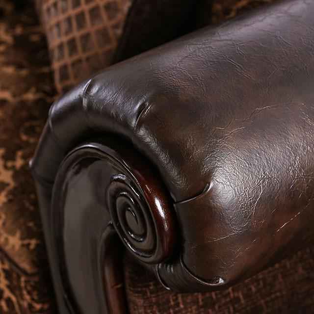 ELPIS Brown/Espresso Sofa