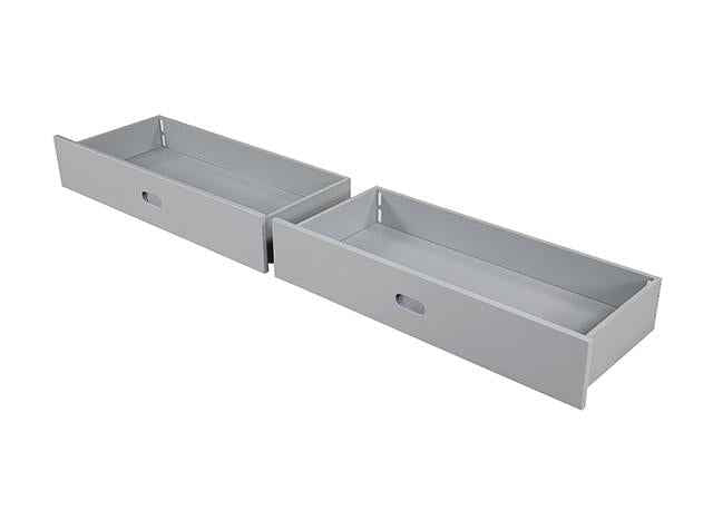 Emilee Twin/Full Bunk Bed White, Grey, Espresso, & Black