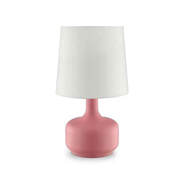 Farah Pink 17"H Matte Pink Table Lamp