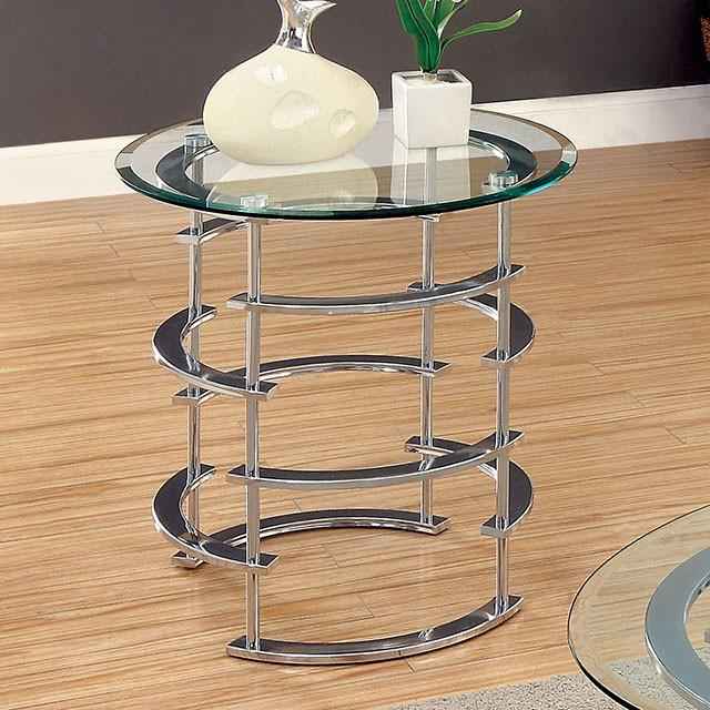 Clonmel End Table, Chrome