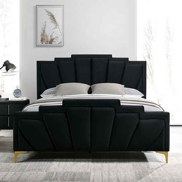 Florizel Bed Black & Red