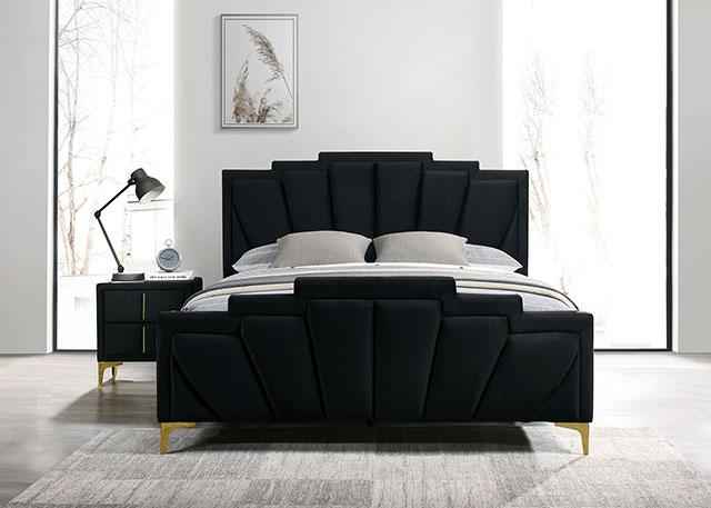 Florizel Bed Black & Red