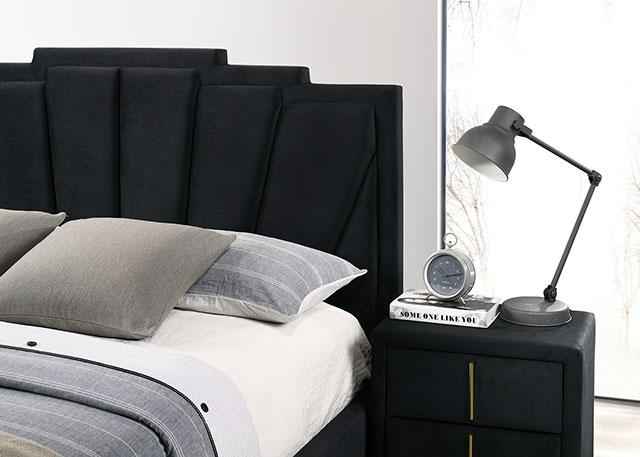 Florizel Bed Black & Red