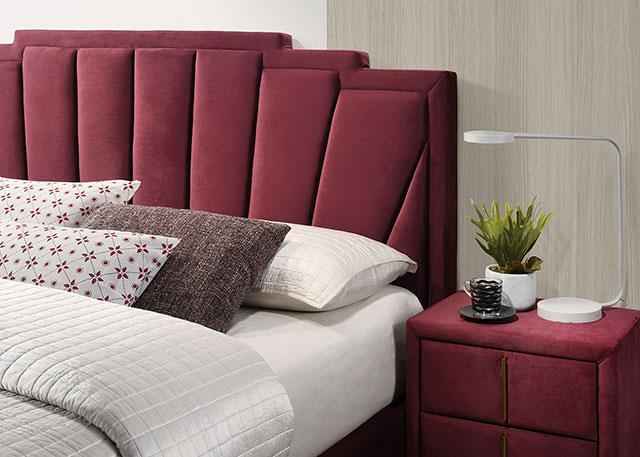 Florizel Bed Black & Red