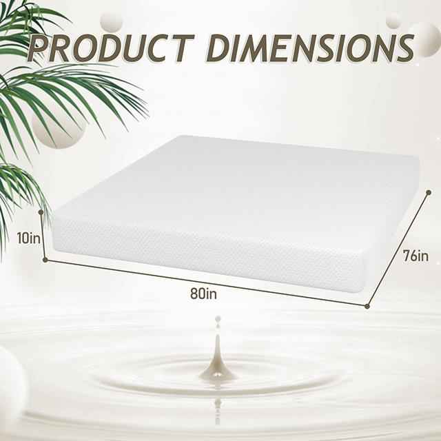 Forsythia 10" E.King Green Tea Gel Memory Foam