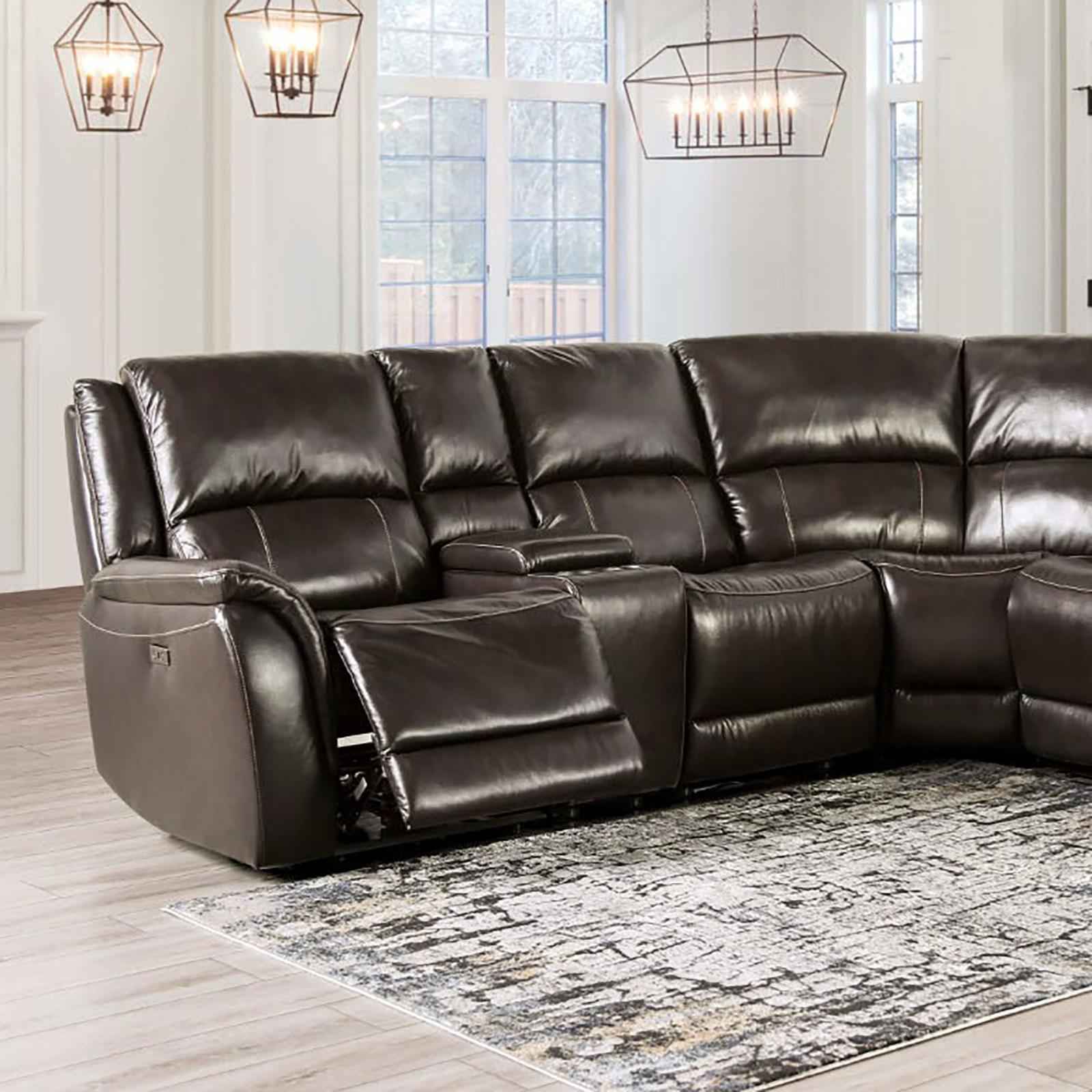 GORGIUS Power Sectional, Espresso