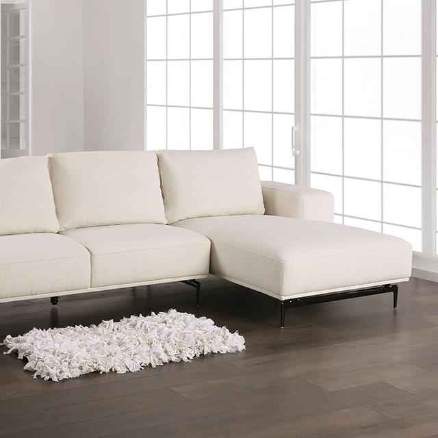 Baerum Sectional, Left & Right Chaise Beige & Gray