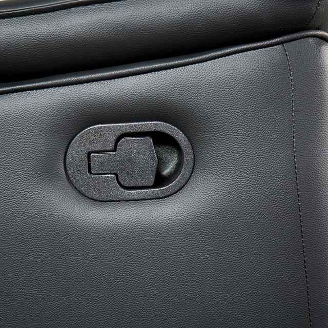 Bienne Loveseat Manual Recliner White & Black