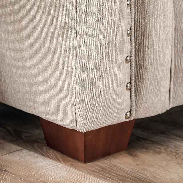 BELSIZE Loveseat Grey, Beige, & Choclate