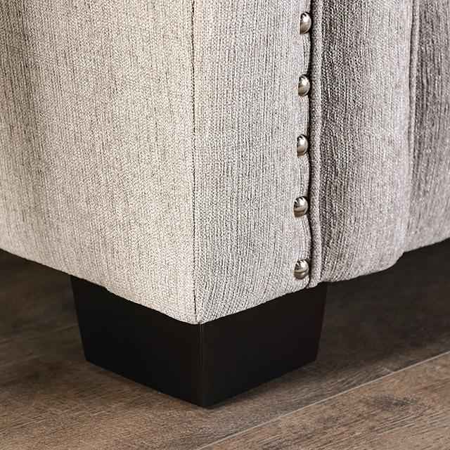 BELSIZE Loveseat Grey, Beige, & Choclate