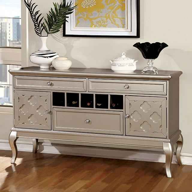 Amina Champagne Dining Table