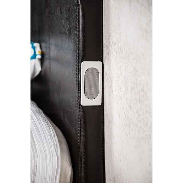 Evans E.King & Cal.King Bed Espressso, White, & Camel