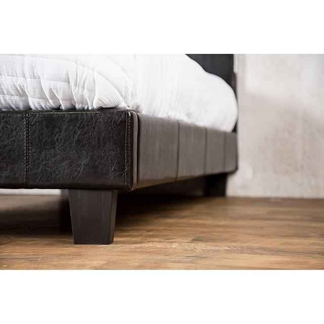 Evans E.King & Cal.King Bed Espressso, White, & Camel