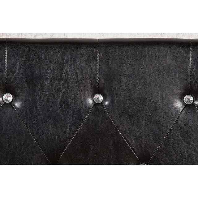 Velen Black Cal.King, E.King, Full, & Twin Bed Black & White