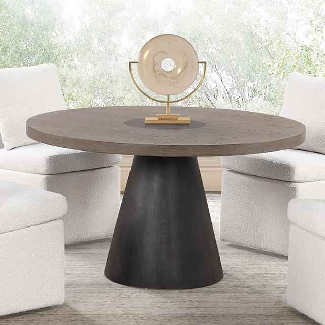 Broager 5 Pc Dining Set (White Swivel Chairs)