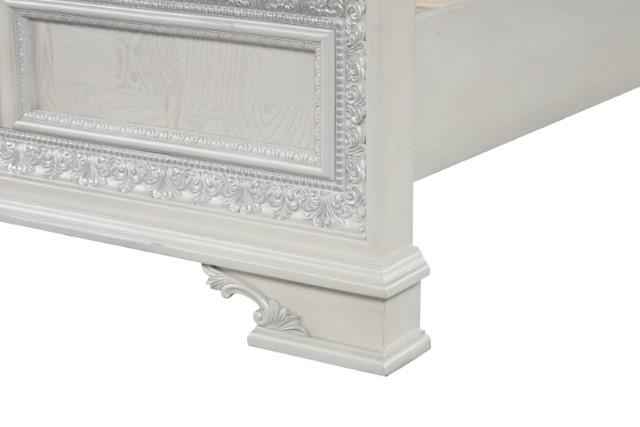 Stella Mia E.King & Queen Bed White & White