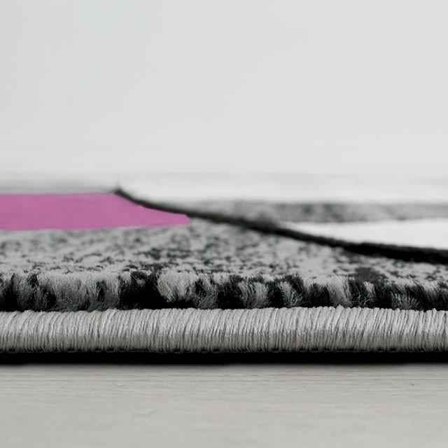 Niksar Gray/Purple 5' X 7' Area Rug
