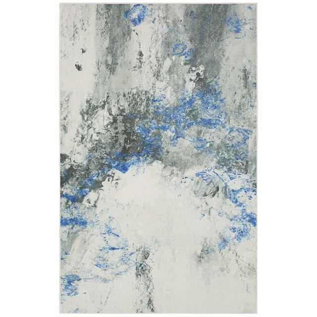 HOLLIE 5' X 8', Area Rug, Blue/Gray