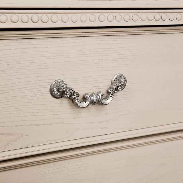 Pamphilos 4 & 5 Piece Queen Bedroom Set Gray & White