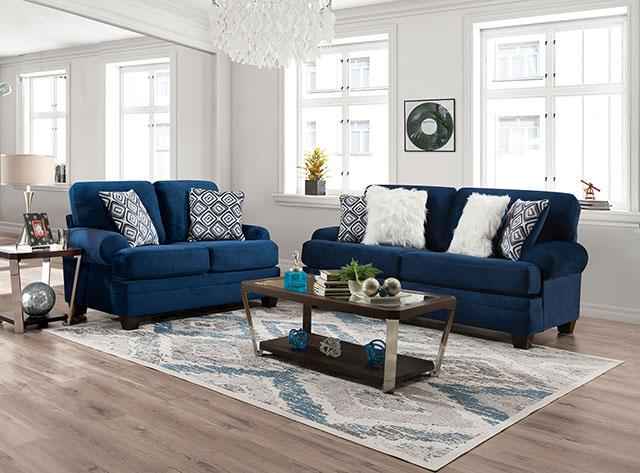 WALDSTONE Loveseat, Navy