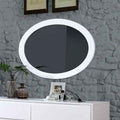 LENNART II White Oval Mirror