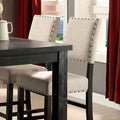 Sania II Antique Black/Beige Counter Ht. Chair (2/CTN)