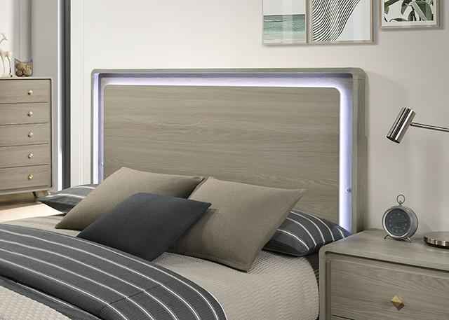 Rainier Queen Bedroom Set Gray