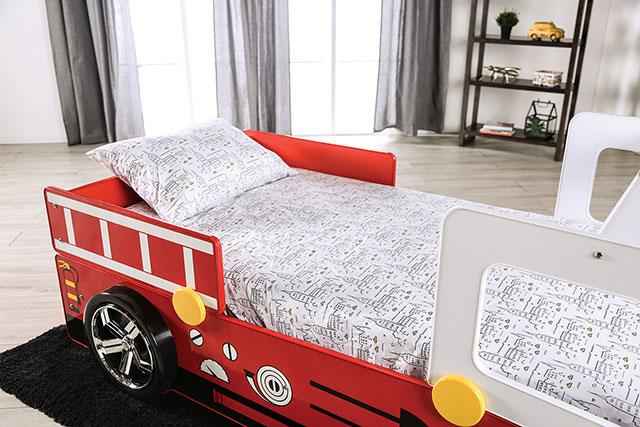 FIERSTALL Twin Bed, Red