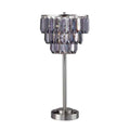 Meg Black/Chrome Table Lamp