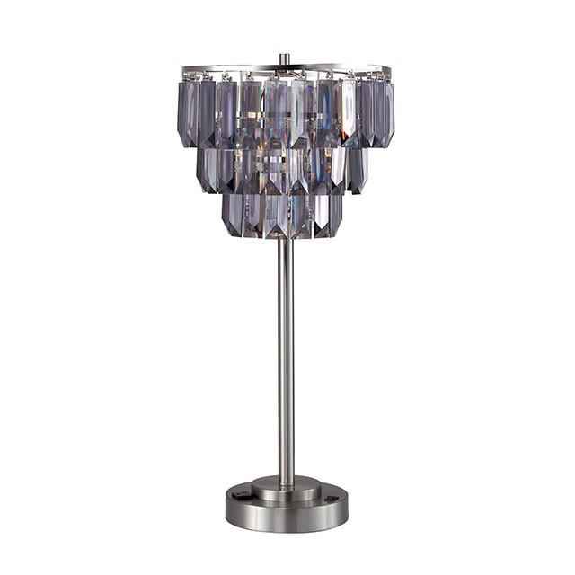 Meg Black/Chrome Table Lamp