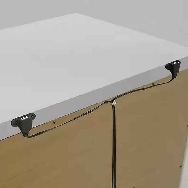 Emmeline Bed Silver & White