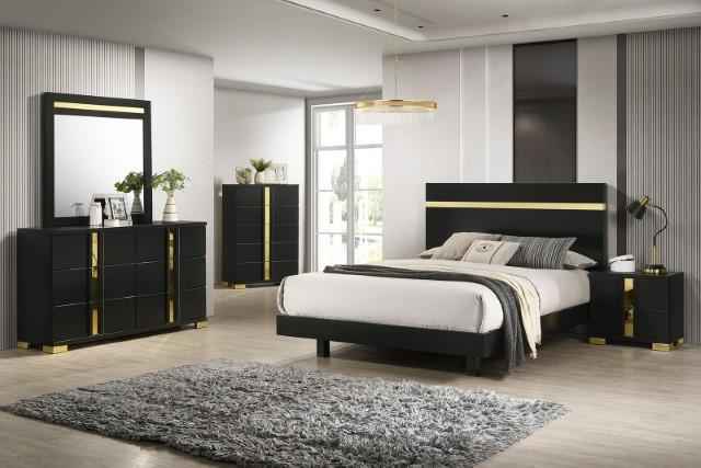 Lillestrom E.King, Queen, Full, & Full Bed Black & White