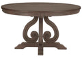 Toulon  Round Dining Table in Dark Pewter 5438-54*
