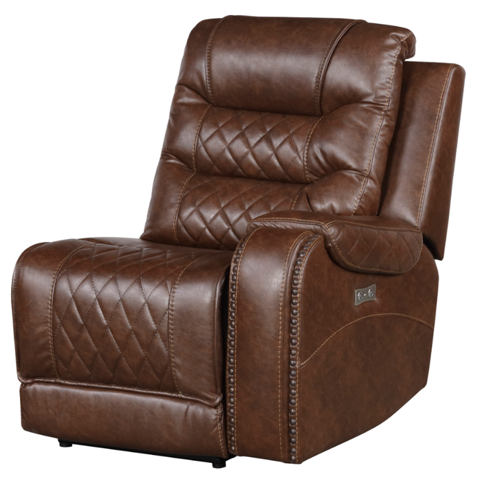 Putnam Power Right Side Reclining Chair with USB Port in Brown 9405BR-RRPW image