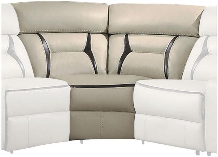 Amite 6pc Sectional Sofa in Beige - VIP FURNITURE (NJ)